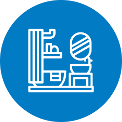 icon bathroom remodeling blue